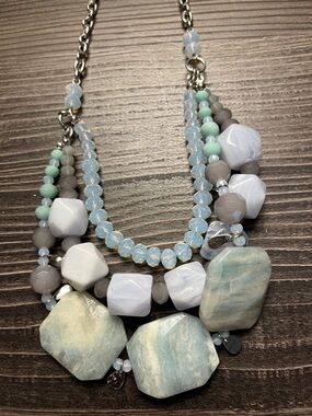 The Limited chunky necklace. Beads and stones.